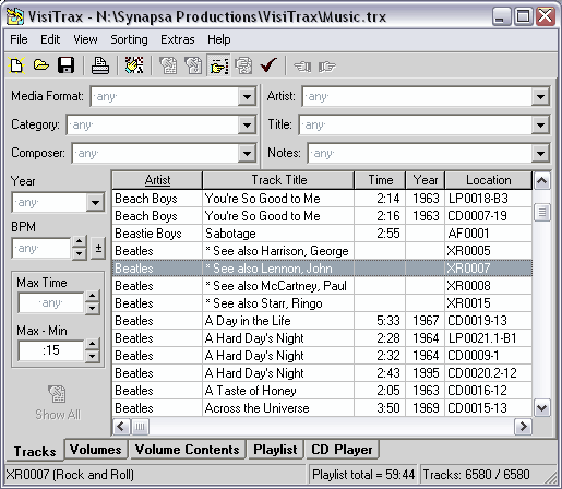 XR Tracks